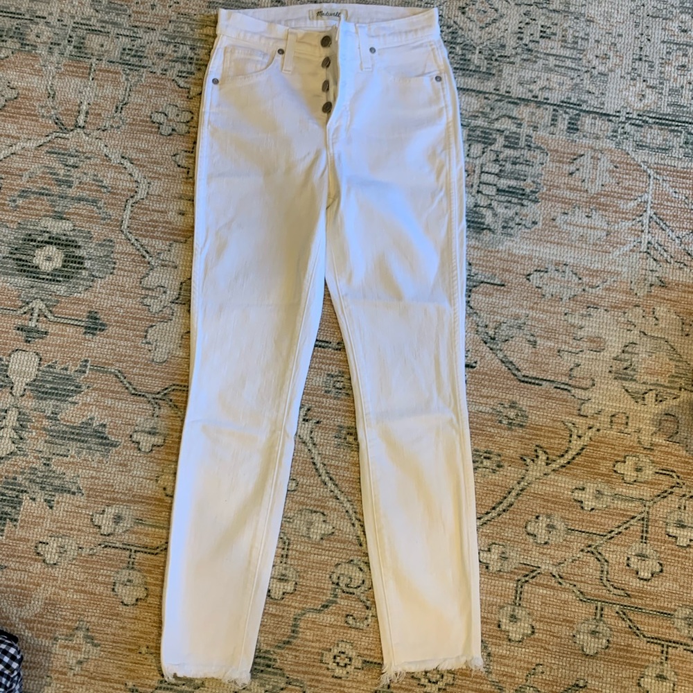 Madewell Button Front High Rise Skinny Jean